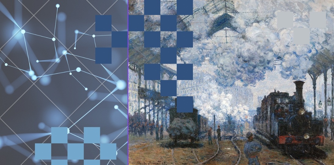 Schematische Darstellung der Blockchain-Technologie mit verbundenen Blöcken.